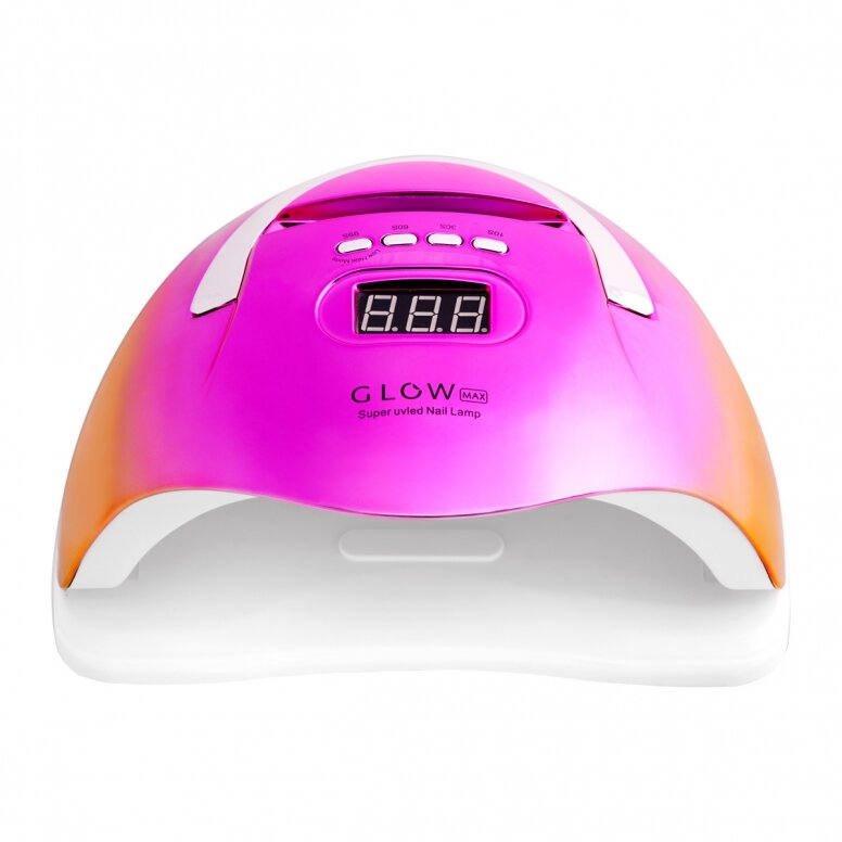 Profesionali UV/LED lampe GLOW F2 RC 220W, fuchsia og gull farge