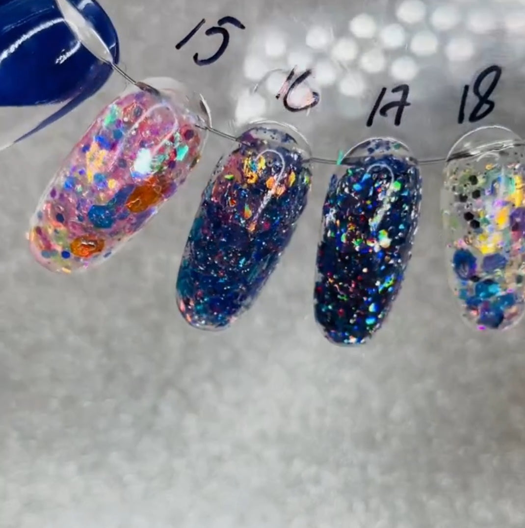 Glitter gel ''Galactic'' 15, 8 ml
