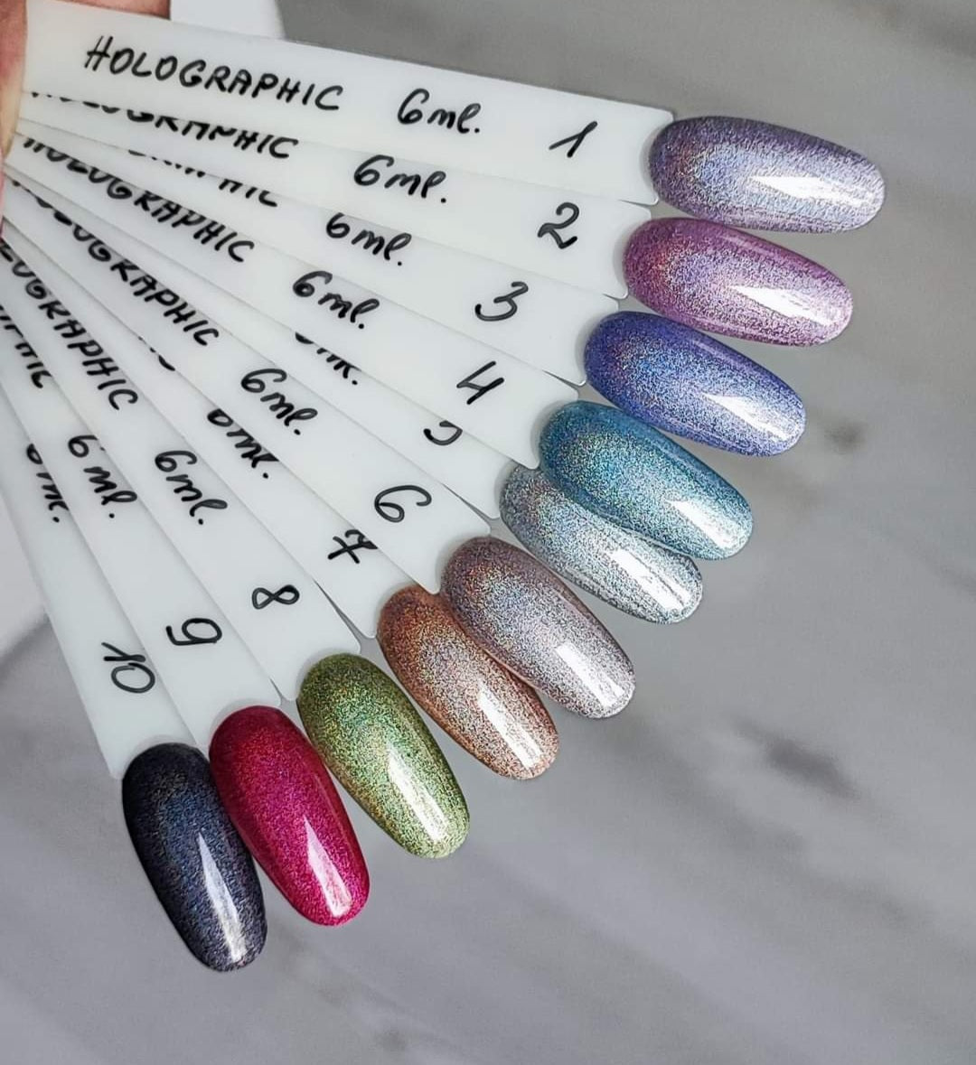 MINI „Holographic“ gellakk NR. 3, 6 ml