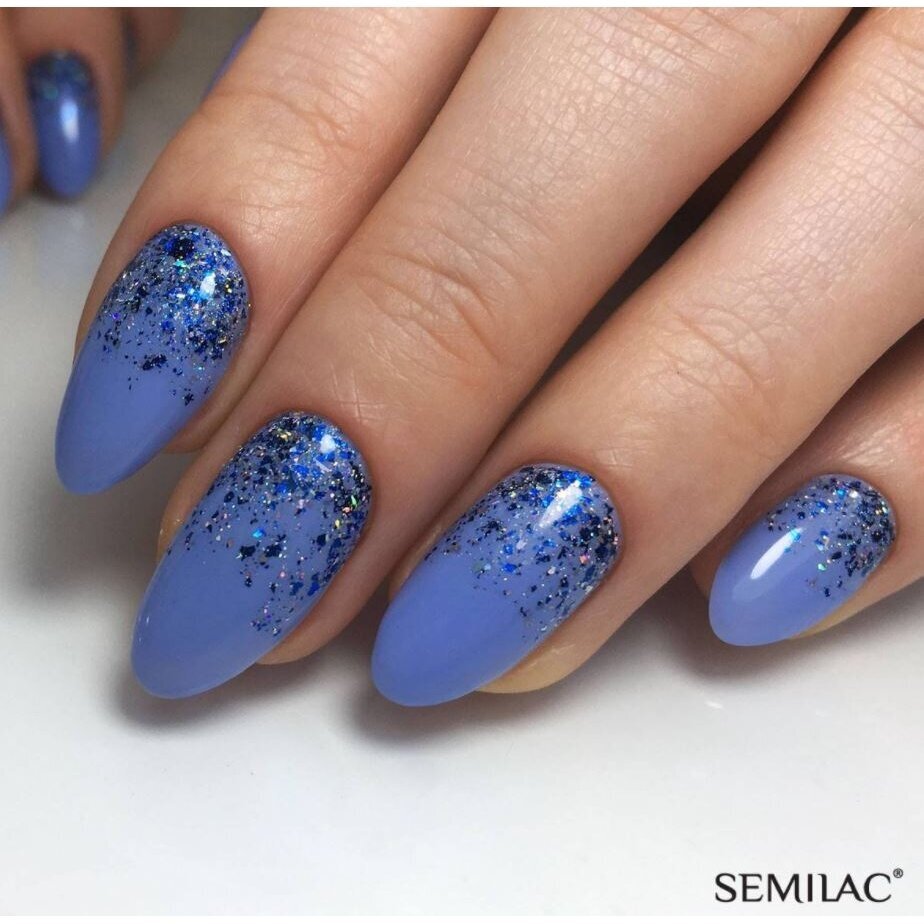 SEMILAC Flash 691 Holo Blue glitter, 0,2 g