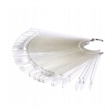 Nail Tips clear oval, with ring, 50 stk