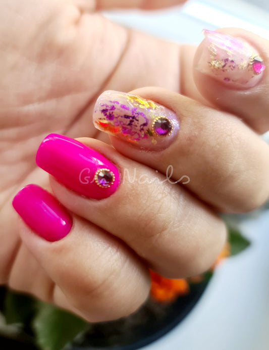 Gellakk med folie design