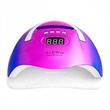 Load image into Gallery viewer, Profesionali UV/LED lampe GLOW F2 RC 220W, fuchsia og blå farge
