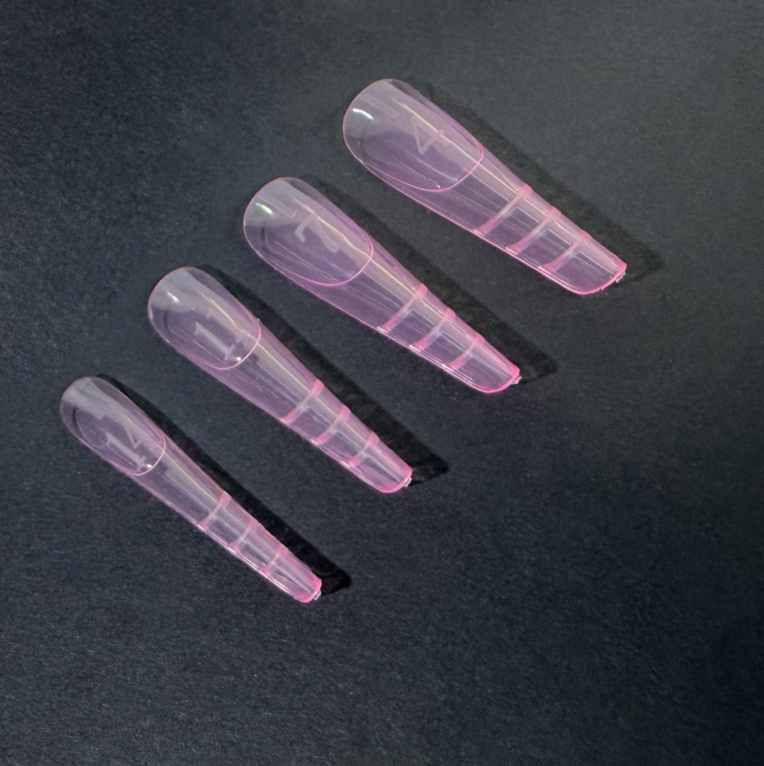 Dual forms til negleforlengelse „TOP FORMS READY FRENCH ALMOND” 150 stk.