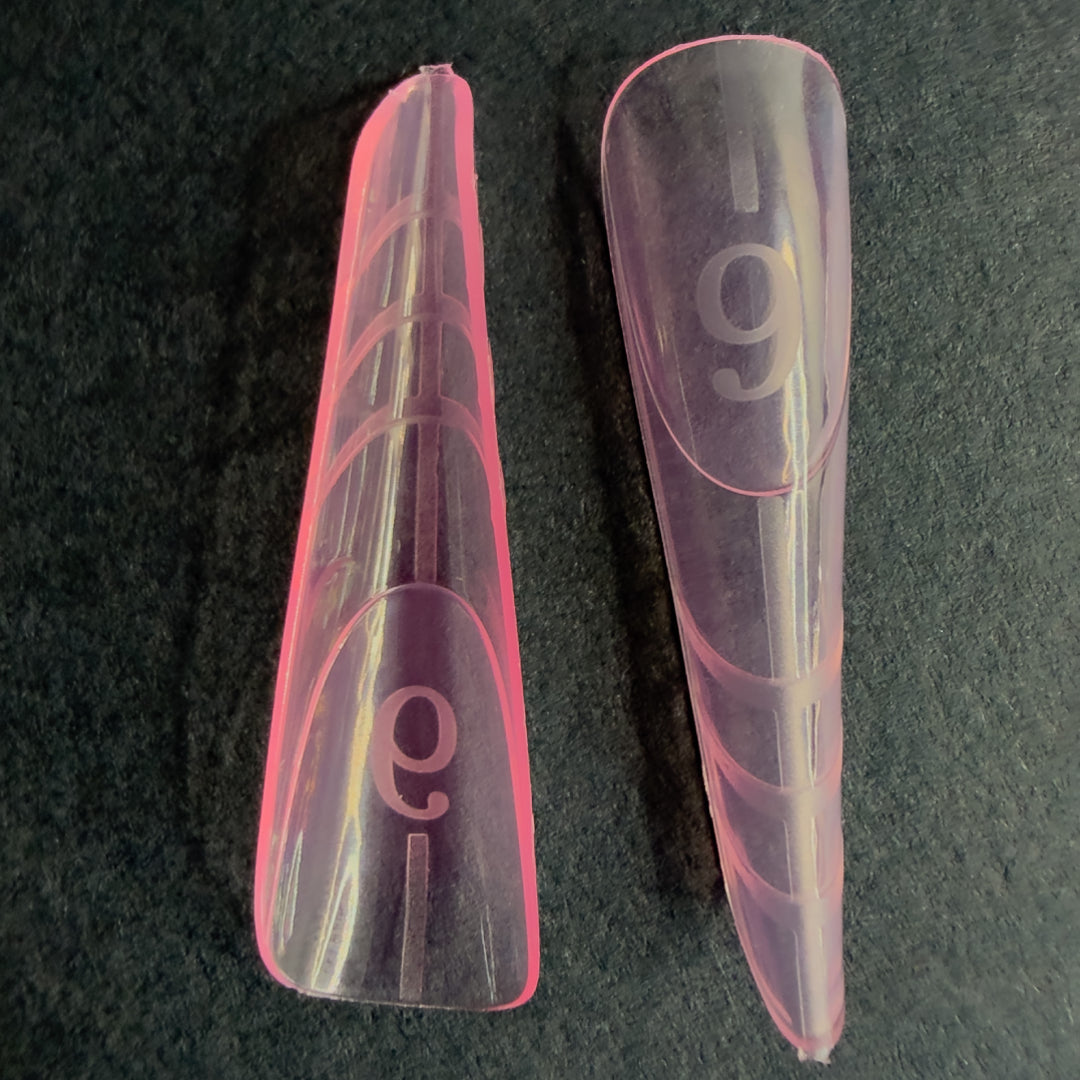 Dual forms til negleforlengelse „TOP FORMS READY FRENCH ALMOND” 150 stk.