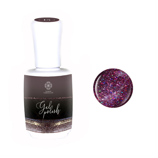 Gelakk med glitter Nr 15, 10 ml