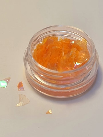 Knust glass glitter, flere farger 1 stk