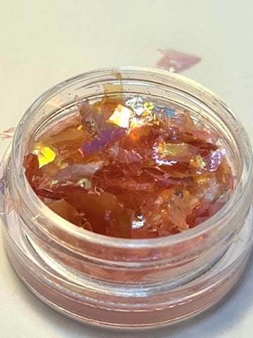 Knust glass glitter, flere farger 1 stk