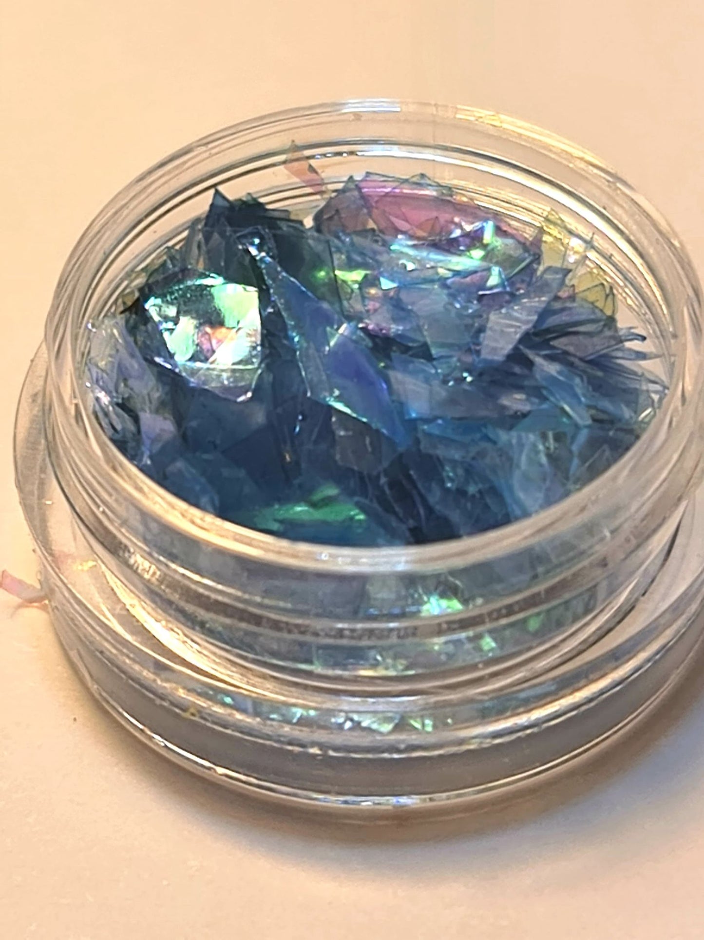 Knust glass glitter, flere farger 1 stk