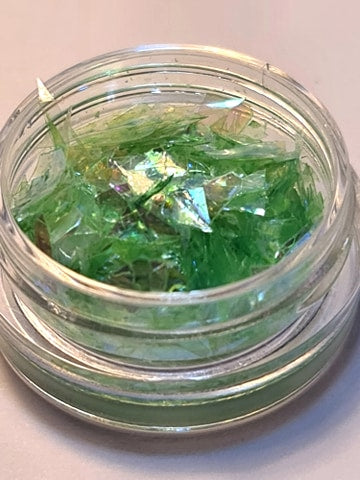 Knust glass glitter, flere farger 1 stk