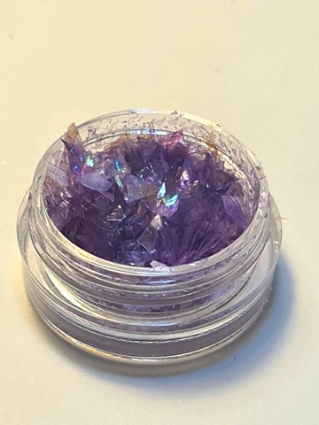 Knust glass glitter, flere farger 1 stk