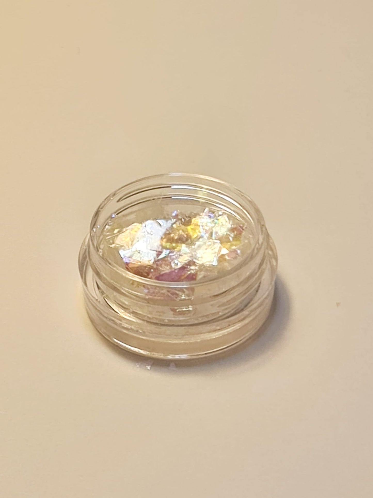 Knust glass glitter, flere farger 1 stk