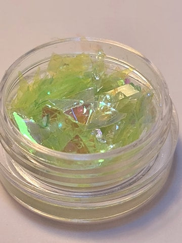 Knust glass glitter, flere farger 1 stk