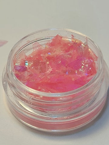 Knust glass glitter, flere farger 1 stk