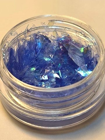 Knust glass glitter, flere farger 1 stk