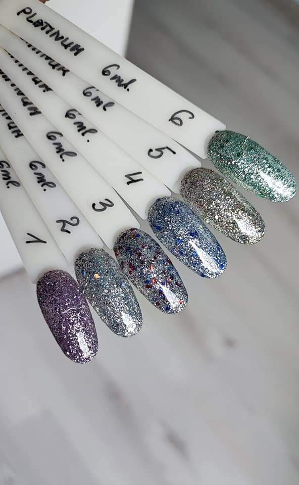 MINI „Laser platinum“ gellakk NR. 5, 6 ml