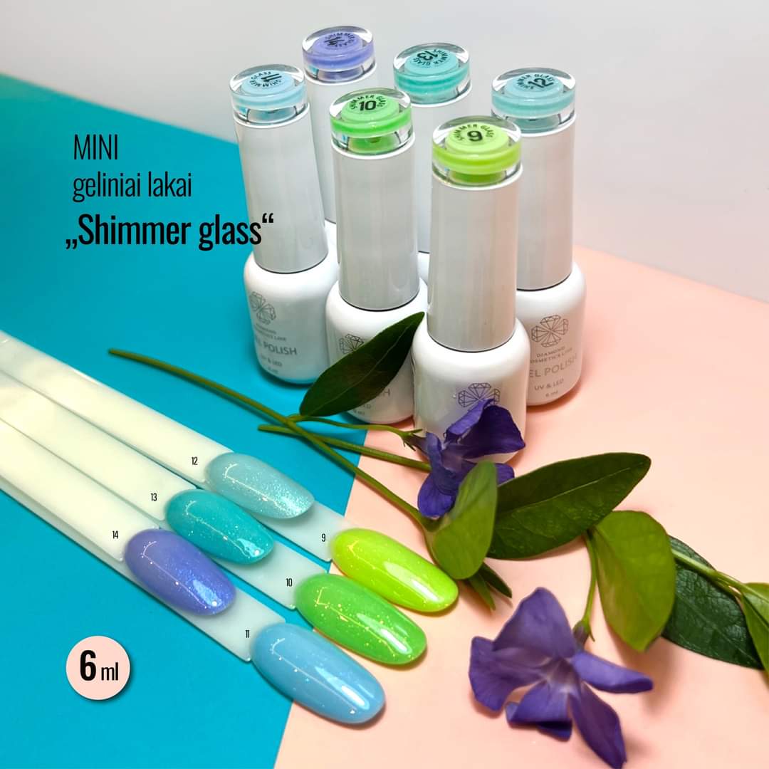 MINI „Shimmer glass“ gellakk NR. 14, 6 ml