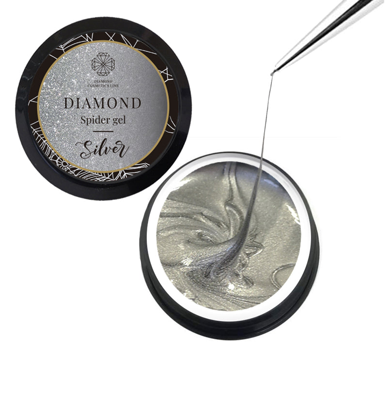 Diamondline Spider Gel SILVER, 5ml
