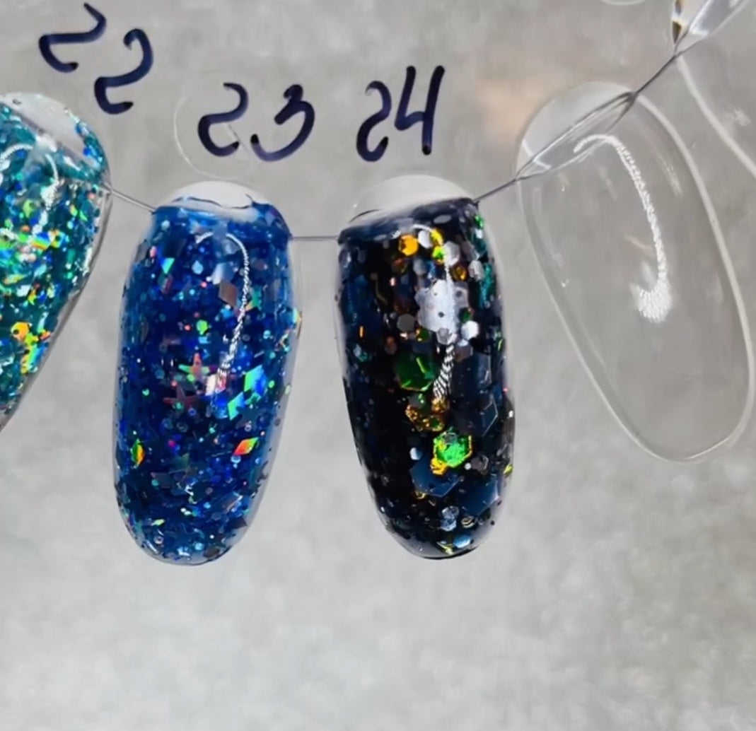 Glitter gel ''Galactic'' 24, 8 ml