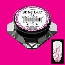 Semilac spider gum PINK NEON ,5g