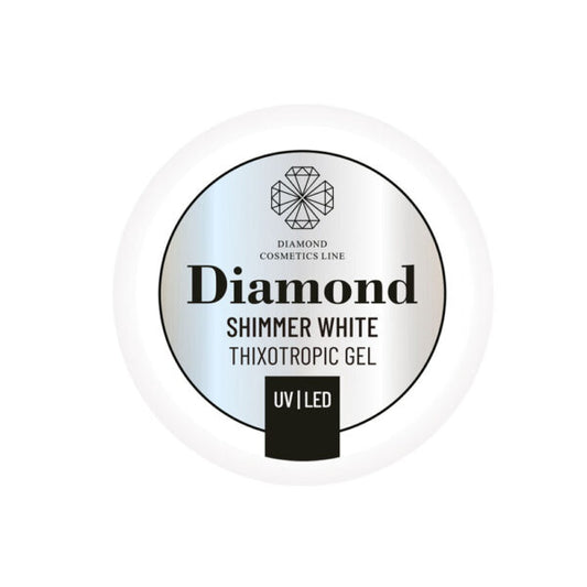 UV/LED WHITE SHIMMER THIXOTROPIC GEL 30 ML / 50 ML